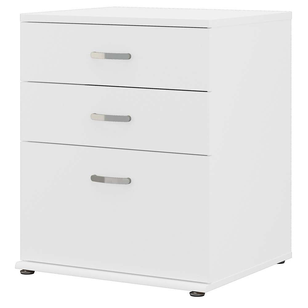Bush Furniture - Universal Laundry Room Storage Cabinet with Drawers in White - LNS328WH-Z veiw 1