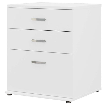 Bush Furniture - Universal Laundry Room Storage Cabinet with Drawers in White - LNS328WH-Z veiw 1