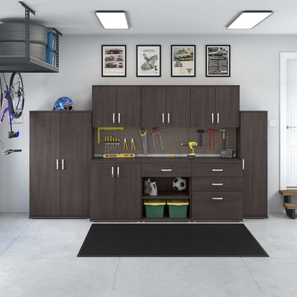 Bush Furniture - Universal Narrow Garage Storage Cabinet with Door and Shelves in Storm Gray - GAS116SG-Z veiw 7