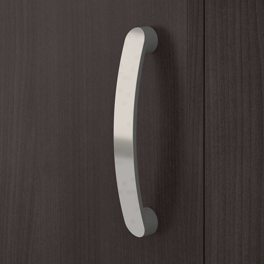 Bush Furniture - Universal Tall Narrow Storage Cabinet with Door and Shelves in Storm Gray - UNS116SG veiw 2