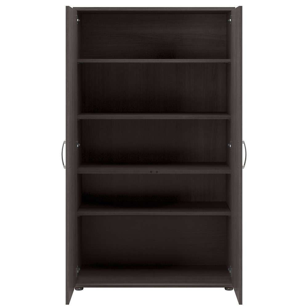 Bush Furniture - Universal Tall Storage Cabinet with Doors and Shelves in Storm Gray - UNS136SGK veiw 3
