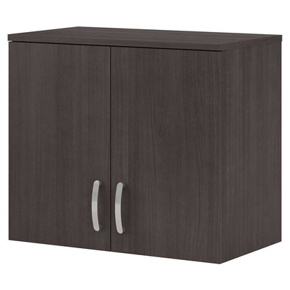 Bush Furniture - Universal Wall Cabinet with Doors and Shelves in Storm Gray - UNS428SG veiw 1