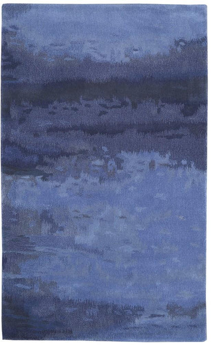 Calvin Klein - Home Luster Wash SW18 Blue 3x5 Area Rug - SW18-99446351791_CLOSEOUT veiw 1