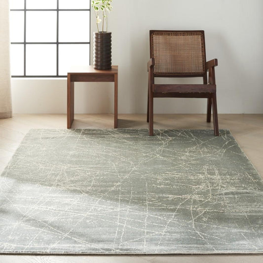 Calvin Klein - Home Maya MAY05 Mercury 35in x 55in Area Rug - MAY05-99446190628_CLOSEOUT veiw 2