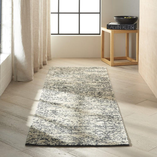 Calvin Klein - Home Maya MAY08 Hematite 23in x 8 Hallway Rug - MAY08-99446257574_CLOSEOUT veiw 2