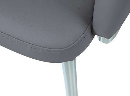 Chintaly - Dusty Club Style Swivel Arm Chair Kd Gray (Set of 2) - DUSTY-AC-GRY-KD veiw 6