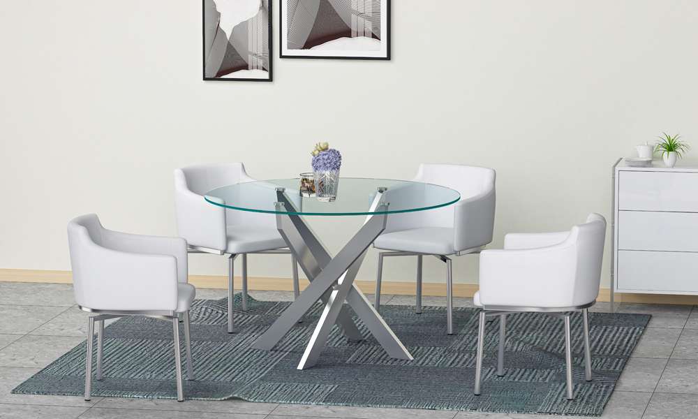 Chintaly - Dusty Club Style Swivel Arm Chair Kd White (Set of 2) - DUSTY-AC-WHT-KD veiw 9