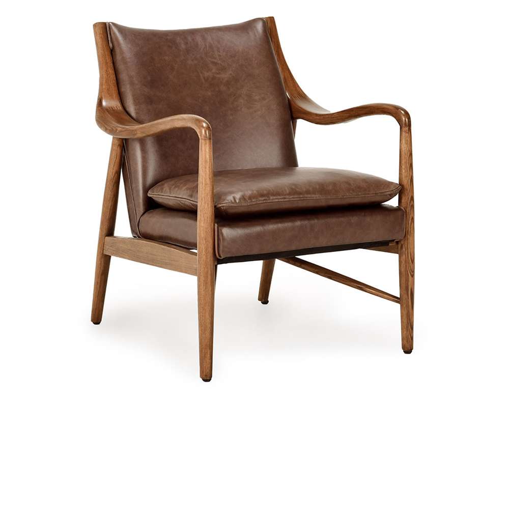 Classic Home - Kiannah Club Chair Brown - 53004859 veiw 1