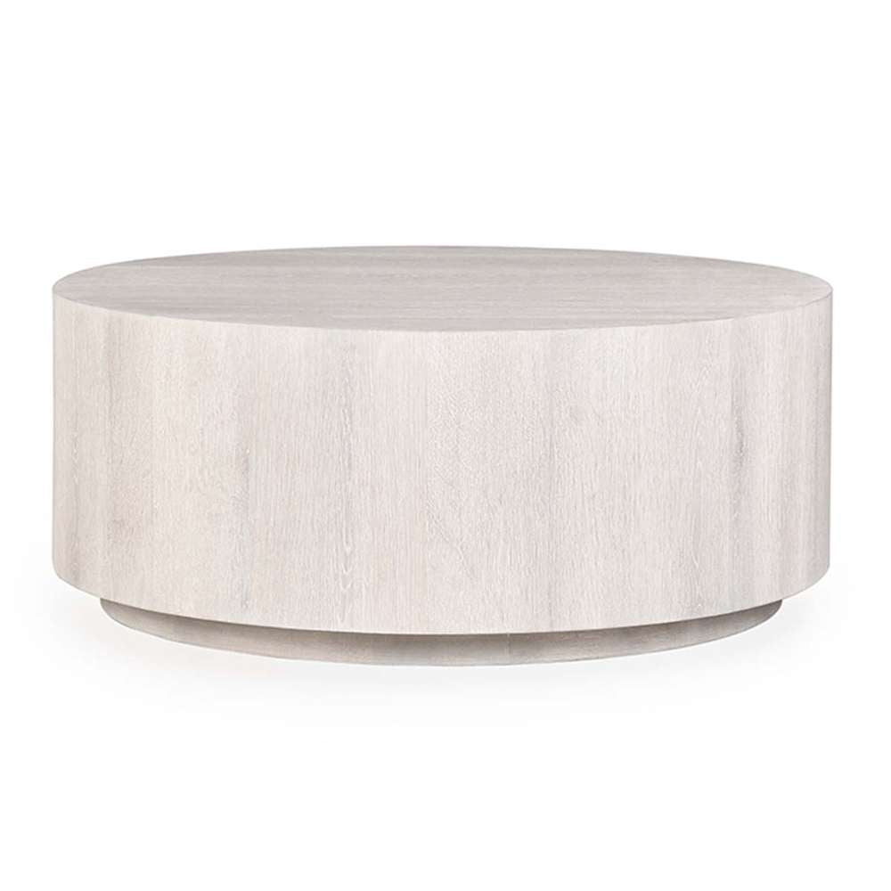 Classic Home - Layne 42in Round Coffee Table w/Casters White Wash - 51031411 veiw 1