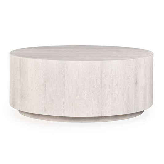 Classic Home - Layne 42in Round Coffee Table w/Casters White Wash - 51031411 veiw 1