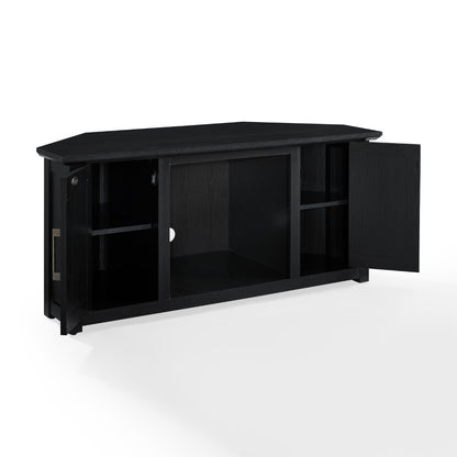 Crosley Furniture - Camden 48in Corner TV Stand With Fireplace Black - KF100648BK veiw 4