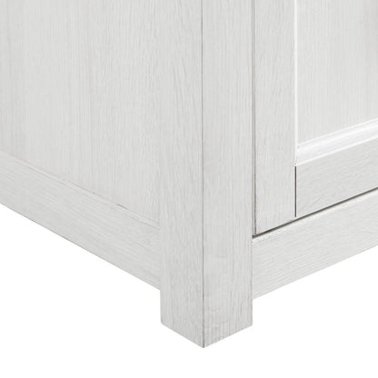 Crosley Furniture - Camden 48in Corner TV Stand With Fireplace Whitewash - KF100648WW veiw 7