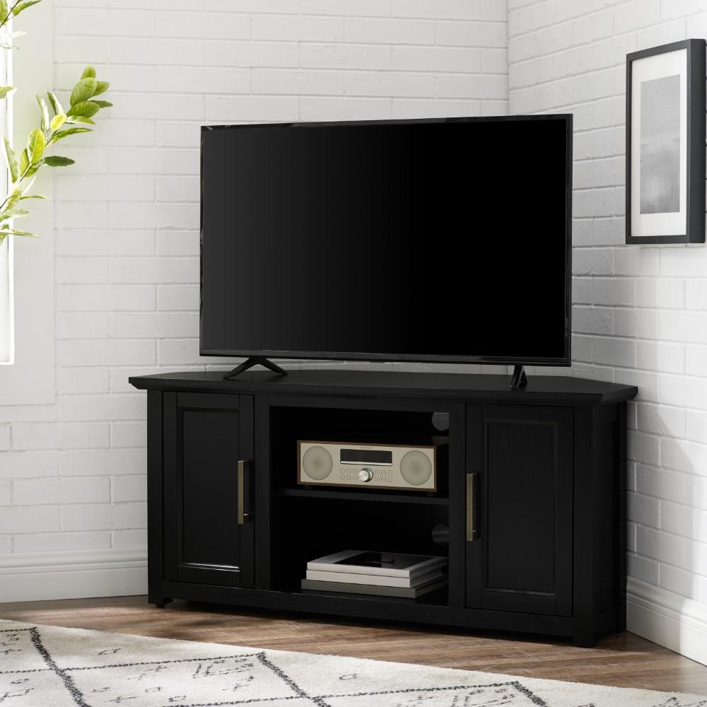 Crosley Furniture - Camden 48in Corner TV Stand Black - CF101248-BK veiw 8