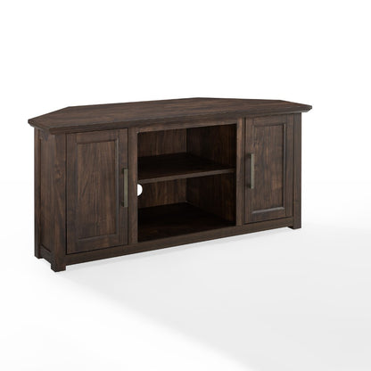 Crosley Furniture - Camden 48in Corner TV Stand Dark Walnut - CF101248-DW veiw 1
