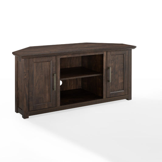Crosley Furniture - Camden 48in Corner TV Stand Dark Walnut - CF101248-DW veiw 1