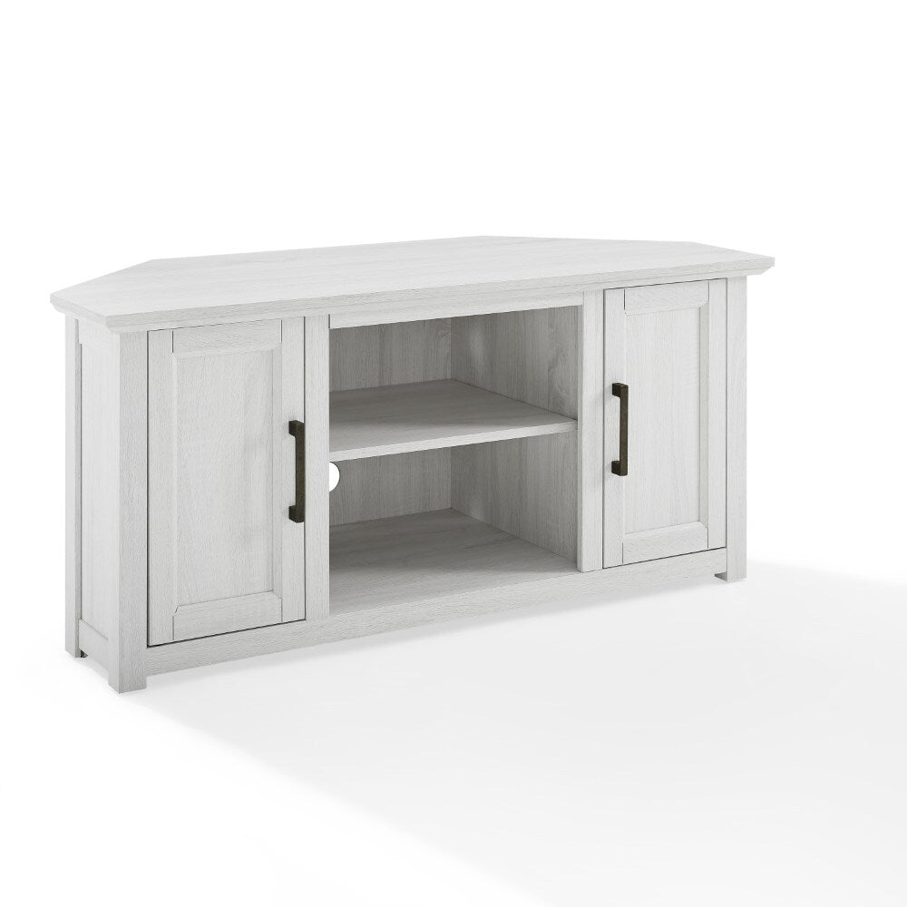 Crosley Furniture - Camden 48in Corner TV Stand Whitewash - CF101248-WW veiw 1