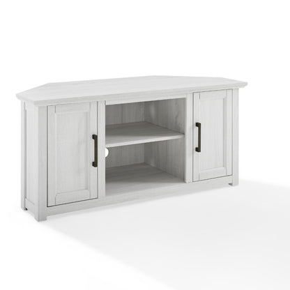 Crosley Furniture - Camden 48in Corner TV Stand Whitewash - CF101248-WW veiw 1