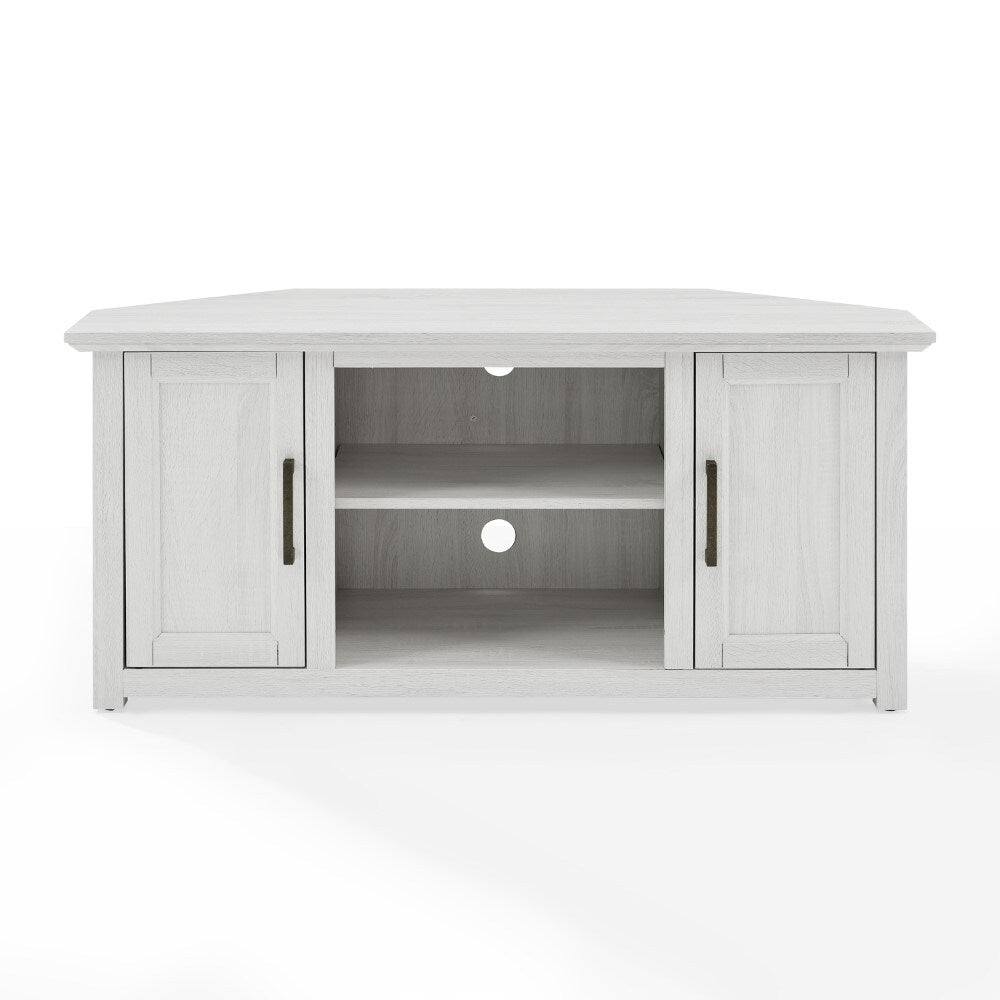 Crosley Furniture - Camden 48in Corner TV Stand Whitewash - CF101248-WW veiw 2