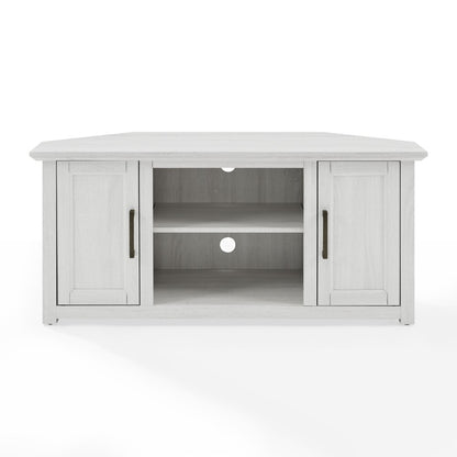 Crosley Furniture - Camden 48in Corner TV Stand Whitewash - CF101248-WW veiw 2