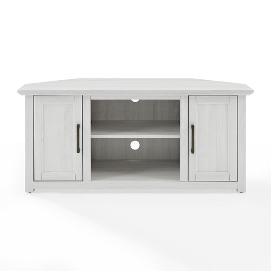 Crosley Furniture - Camden 48in Corner TV Stand Whitewash - CF101248-WW veiw 2
