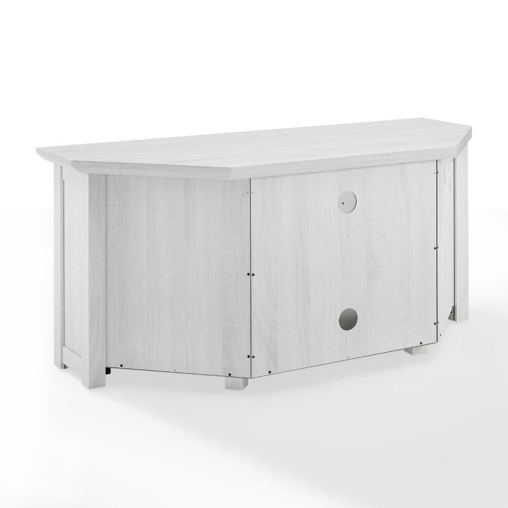 Crosley Furniture - Camden 48in Corner TV Stand Whitewash - CF101248-WW veiw 3