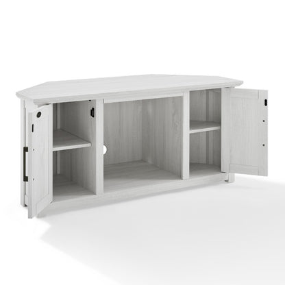 Crosley Furniture - Camden 48in Corner TV Stand Whitewash - CF101248-WW veiw 4