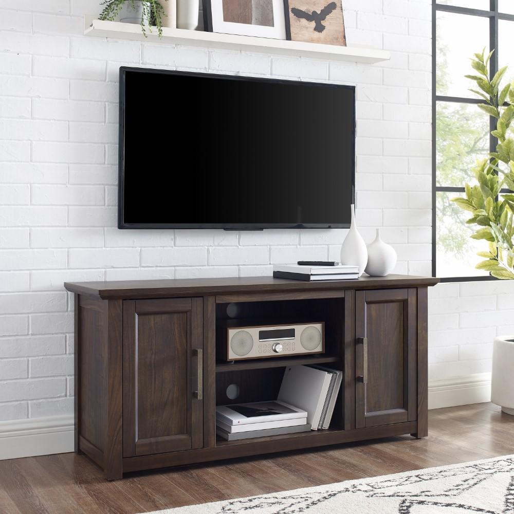 Crosley Furniture - Camden 48in Low Profile TV Stand Dark Walnut - CF101148-DW veiw 8
