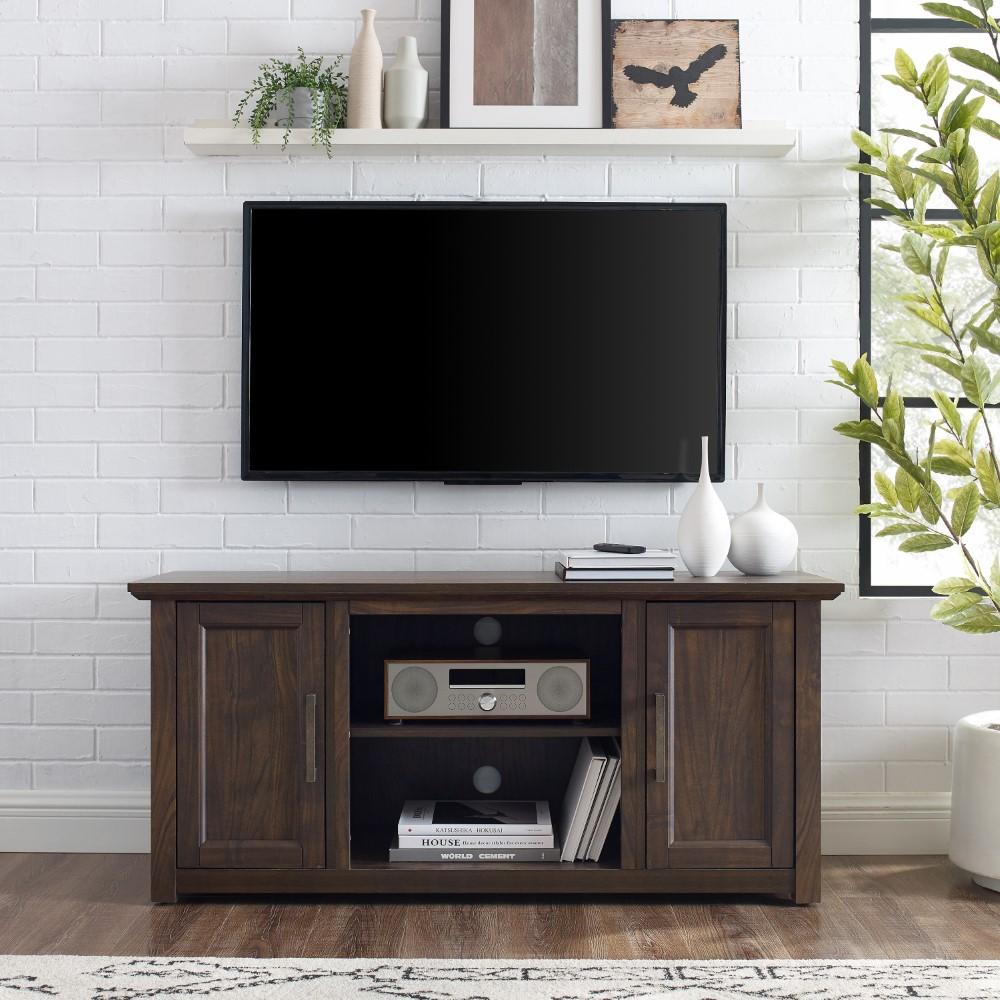 Crosley Furniture - Camden 48in Low Profile TV Stand Dark Walnut - CF101148-DW veiw 9