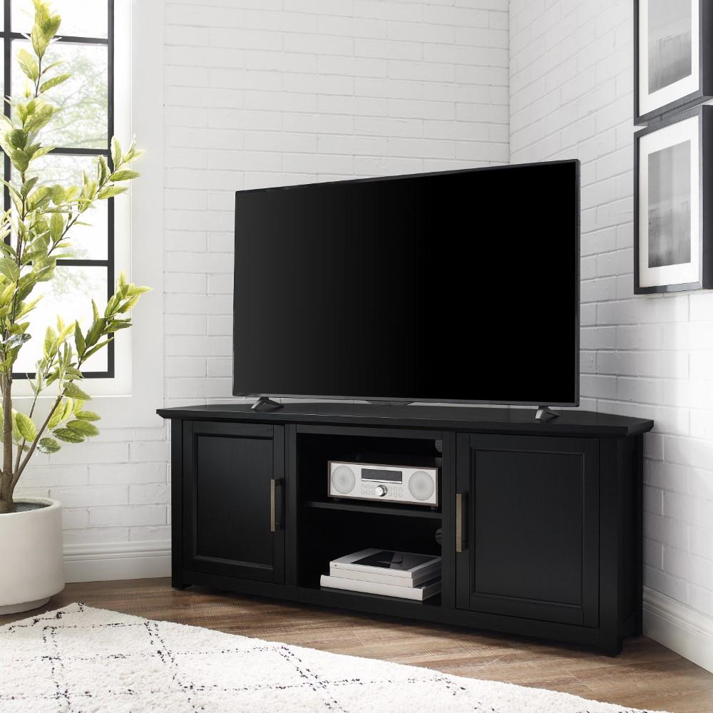 Crosley Furniture - Camden 58in Corner TV Stand Black - CF101258-BK veiw 8