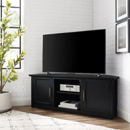 Crosley Furniture - Camden 58in Corner TV Stand Black - CF101258-BK veiw 8
