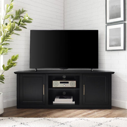 Crosley Furniture - Camden 58in Corner TV Stand Black - CF101258-BK veiw 9