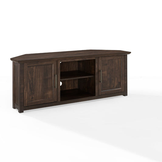 Crosley Furniture - Camden 58in Corner TV Stand Dark Walnut - CF101258-DW veiw 1