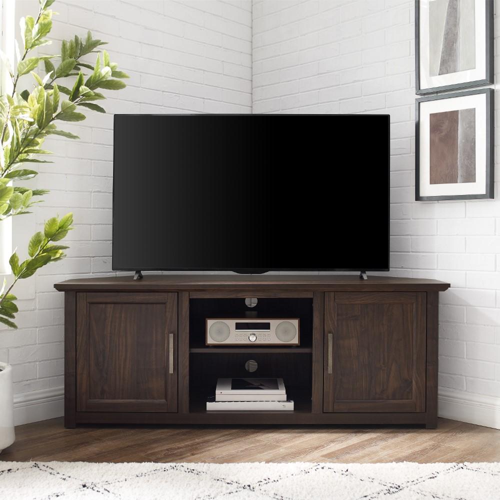 Crosley Furniture - Camden 58in Corner TV Stand Dark Walnut - CF101258-DW veiw 9