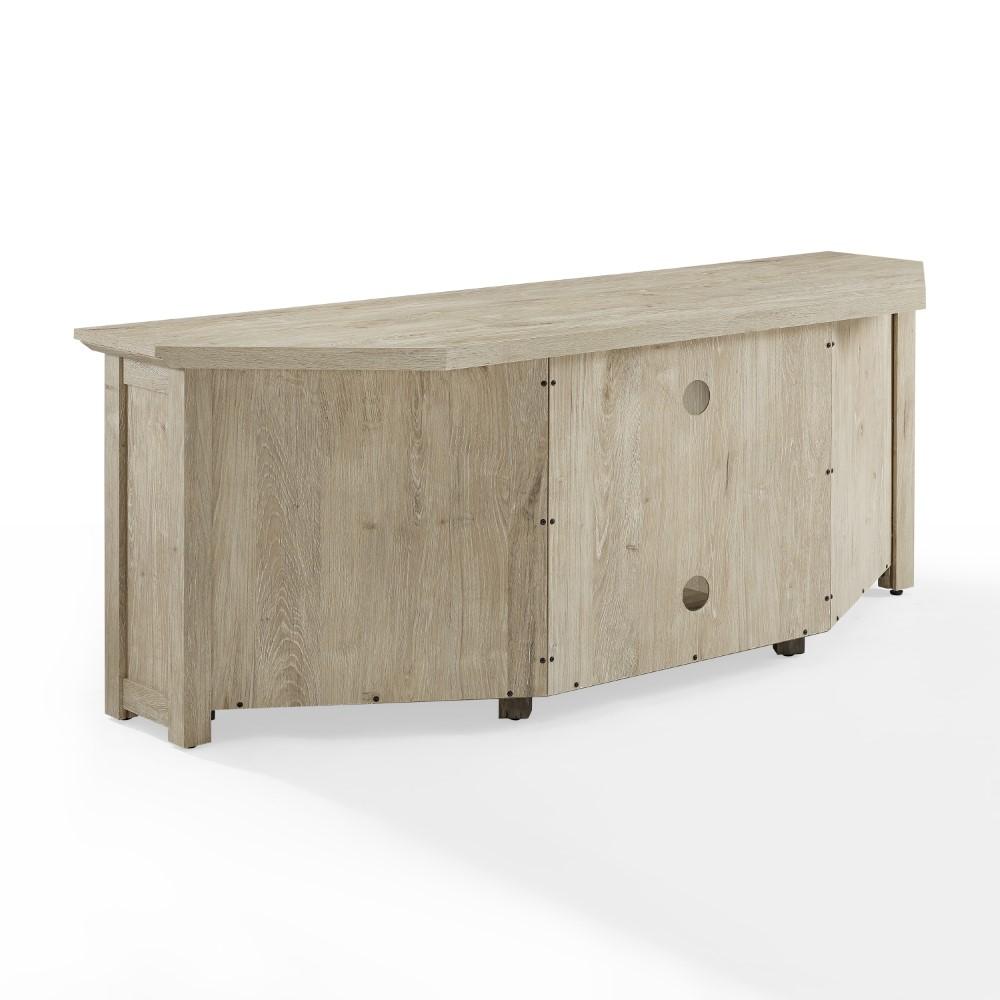 Crosley Furniture - Camden 58in Corner TV Stand Frosted Oak - CF101258-FO veiw 3