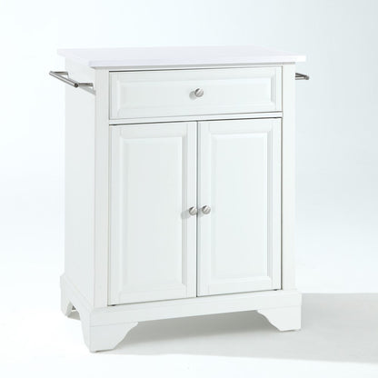 Crosley Furniture - Lafayette Granite Top Portable Kitchen Island/Cart White/White - KF30020BWH veiw 1