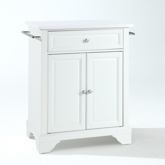 Crosley Furniture - Lafayette Granite Top Portable Kitchen Island/Cart White/White - KF30020BWH veiw 1