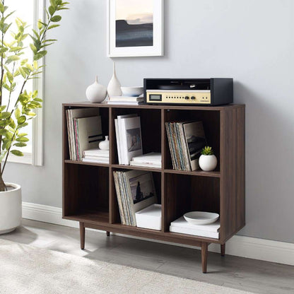 Crosley Furniture - Liam 6 Cube Bookcase Walnut - CF1121-WA veiw 6