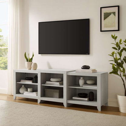 Crosley Furniture - Ronin 69in Low Profile TV Stand Whitewash - CF101569-WW veiw 1