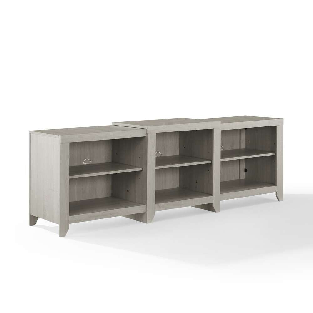 Crosley Furniture - Ronin 69in Low Profile TV Stand Whitewash - CF101569-WW veiw 2
