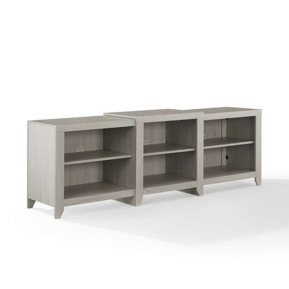 Crosley Furniture - Ronin 69in Low Profile TV Stand Whitewash - CF101569-WW veiw 2