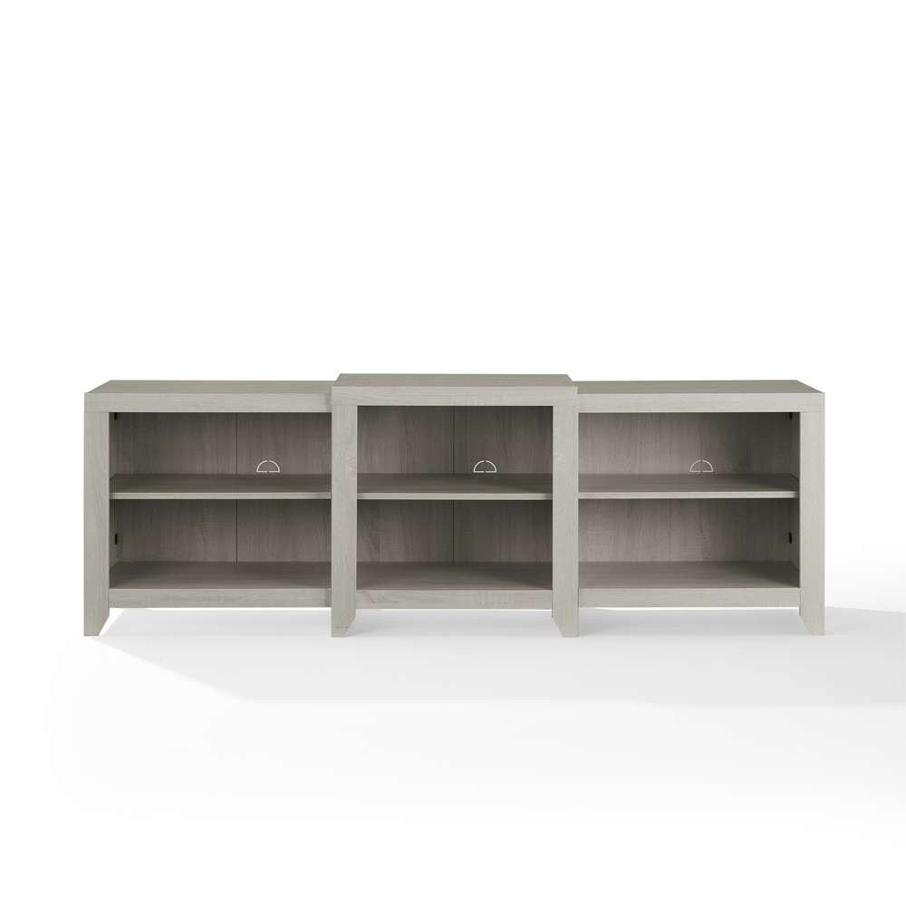 Crosley Furniture - Ronin 69in Low Profile TV Stand Whitewash - CF101569-WW veiw 3