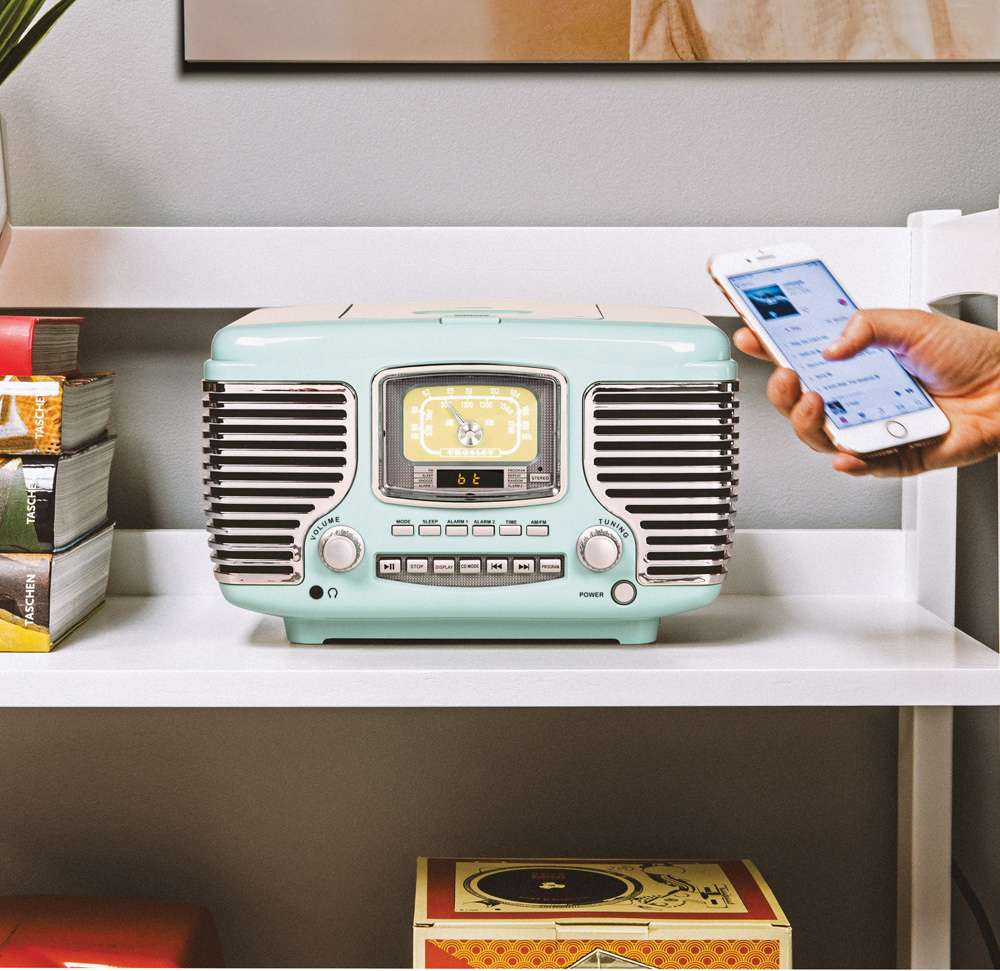 Crosley Radio - Corsair Radio Cd Player In Aqua Blue - CR612B-AB veiw 4