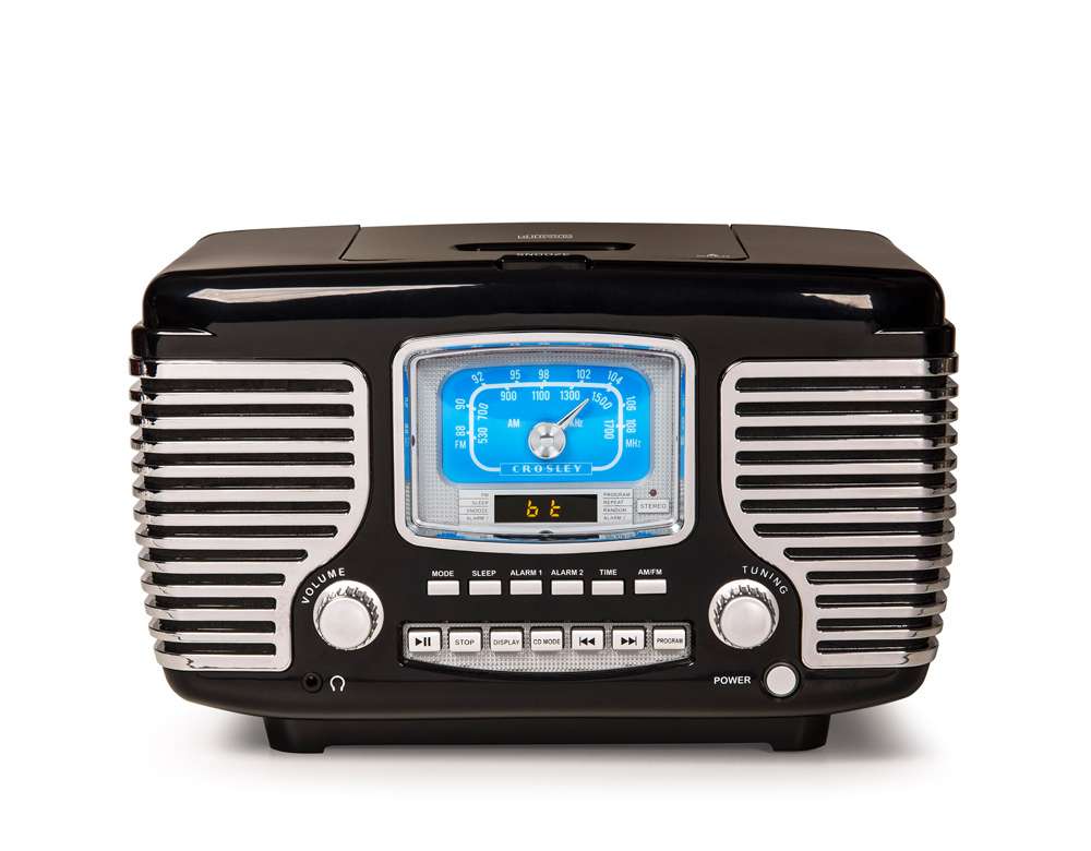Crosley Radio - Corsair Radio Cd Player In Black - CR612B-BK veiw 1