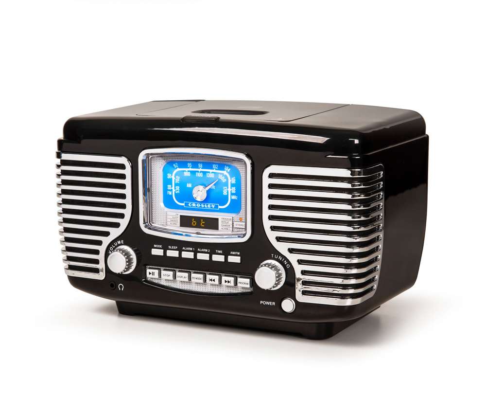 Crosley Radio - Corsair Radio Cd Player In Black - CR612B-BK veiw 4
