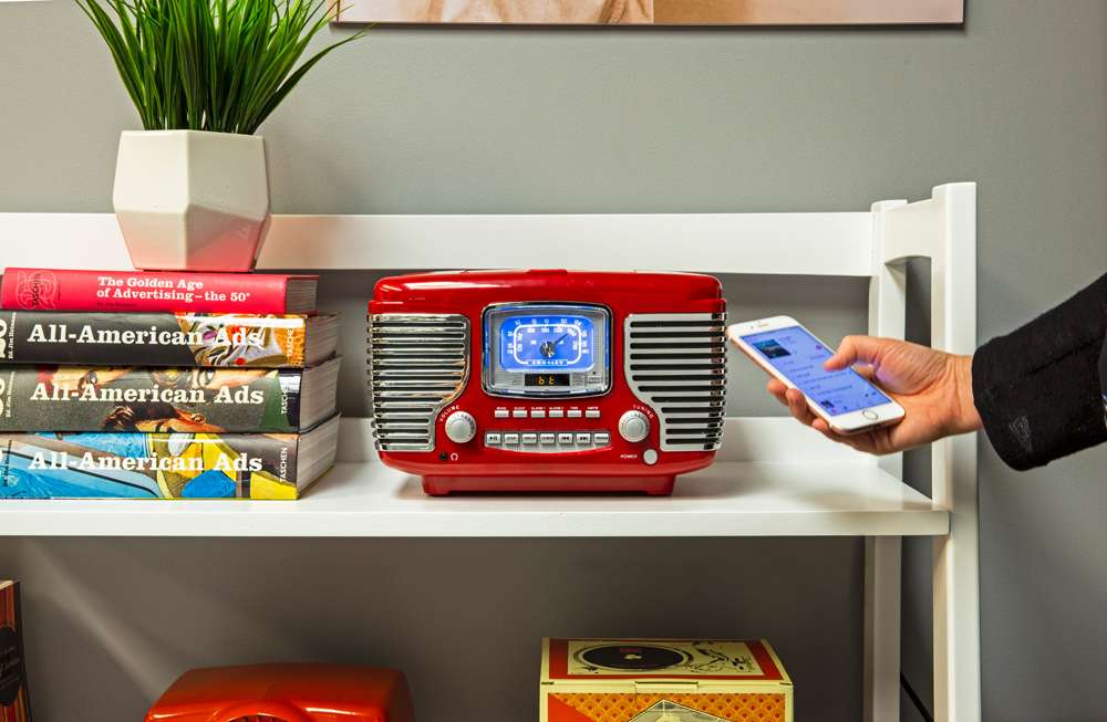 Crosley Radio - Corsair Radio Cd Player In Red - CR612B-RE veiw 2