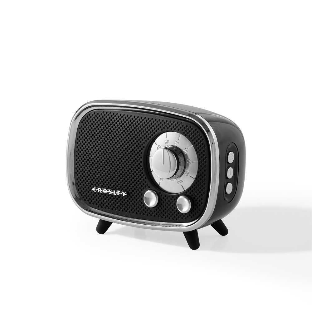 Crosley Radio - Rondo Bluetooth Speaker In Black - CR3039A-BK veiw 4