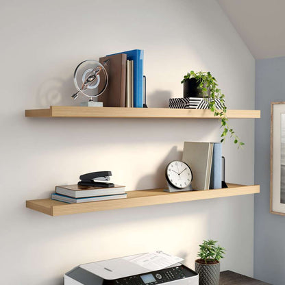 Euro Style - Bianca 48in Floating Shelf in Oak - 90428-OAK veiw 5