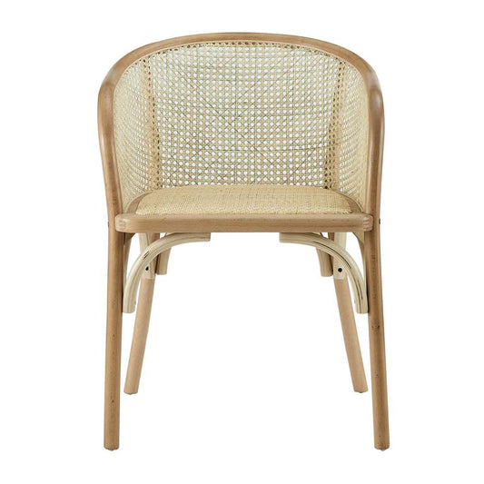 Euro Style - Elsy Armchair in Natural with Natural Rattan Seat - 08190NAT-MP1 veiw 1