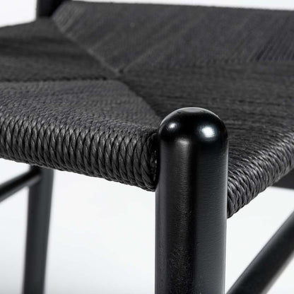 Euro Style - Evelina Side Chair with Black Stained Framed and Black Rush Seat (Set of 2) - 08162BLK veiw 7