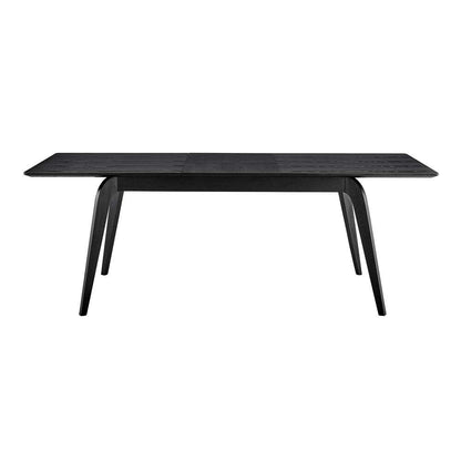 Euro Style - Lawrence 83in Extension Dining Table in Matte Black - 38934-BLK veiw 1